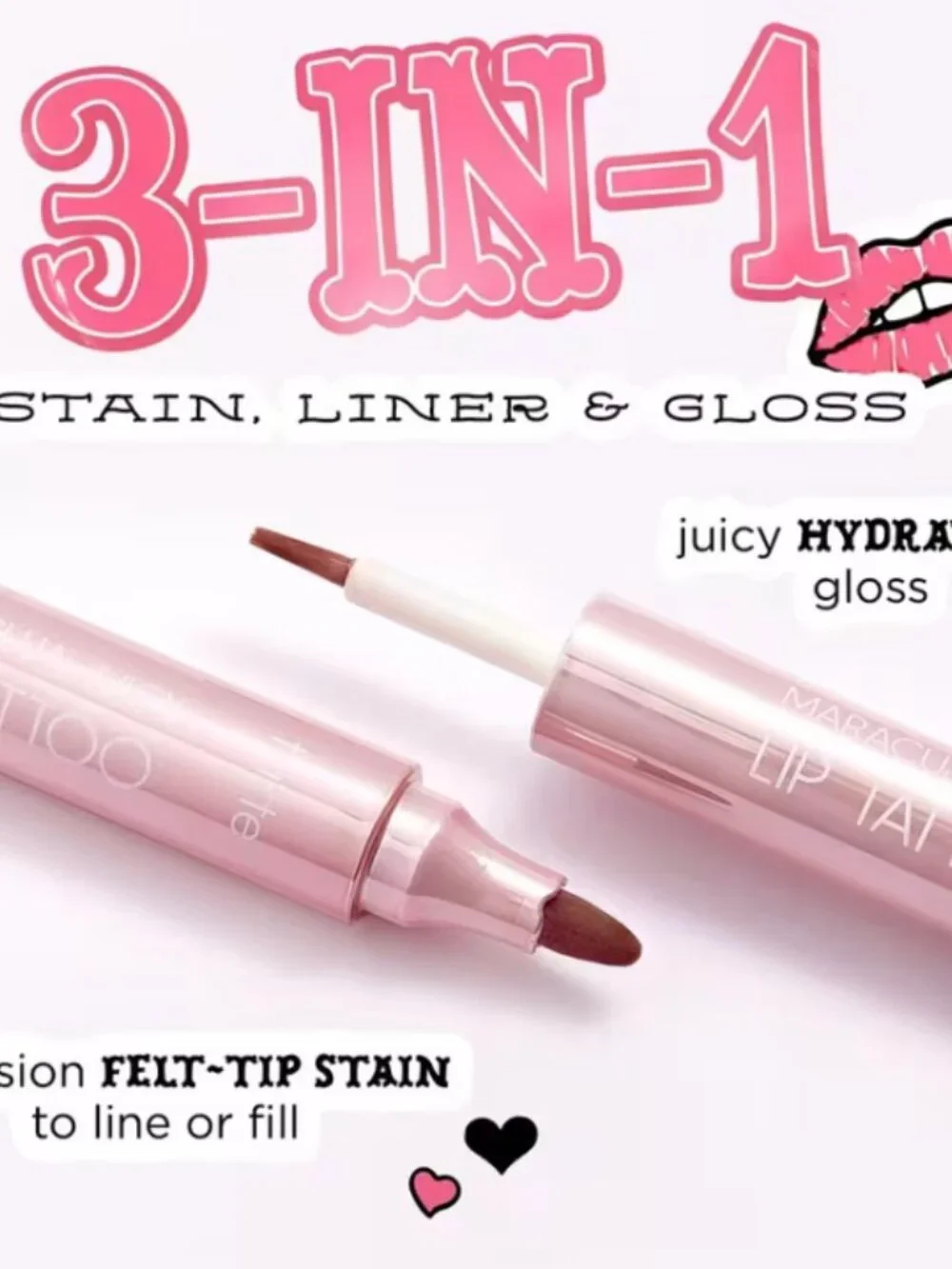 NEW Tarte Maracuja Juicy Lip Tattoo Peachy Beige